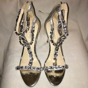 Nine West heels with diamond straps